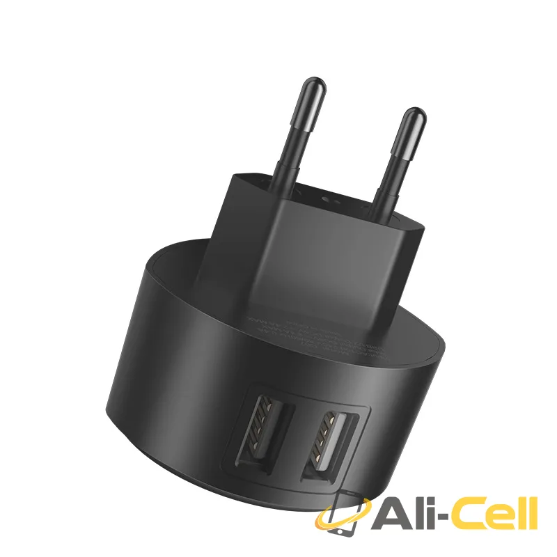 Wall charger “C67A Shell” dual USB port EU (C67a White) — 3