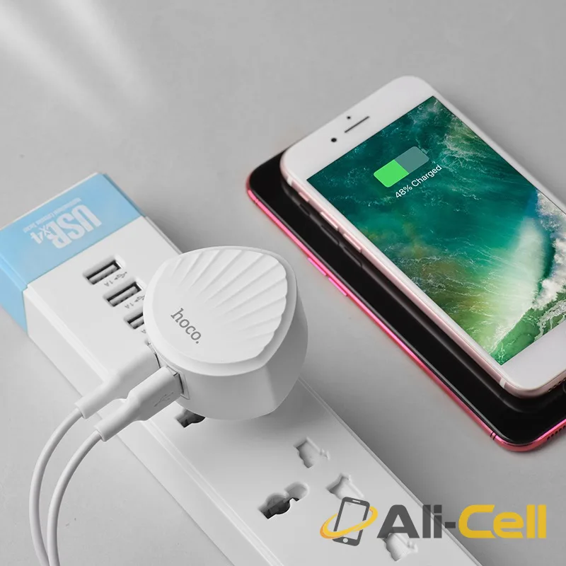 Wall charger “C67A Shell” dual USB port EU (C67a Black) — 5