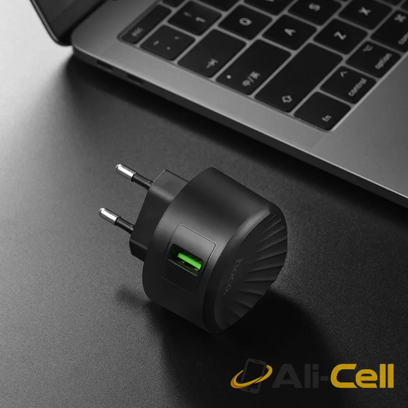 Wall charger “C68A Shell” single USB port QC3.0 EU (C68a White) — 6