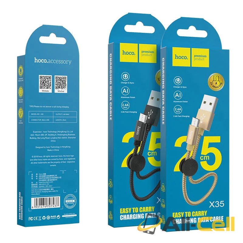 Cable USB to Micro-USB “X35 Premium” charging data sync (X35 Micro Usb Black, 0.25m) — 7