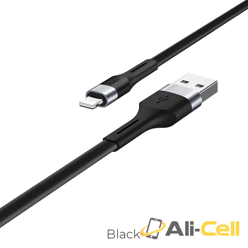 Cable USB to Lightning “X34 Surpass” charging data sync (X34 Lightning Black, 1.0m)