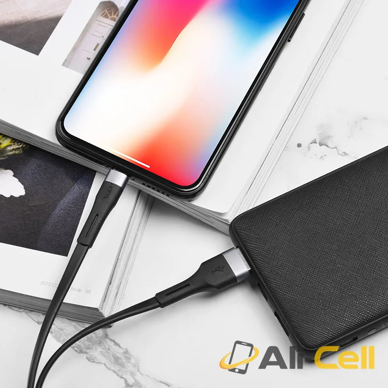 Cable USB to Lightning “X34 Surpass” charging data sync (X34 Lightning Red, 1.0m) — 5
