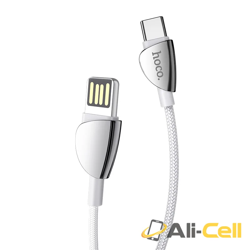 Cable USB to Type-C “U62 Simple” charging data sync (U62 Type C Silver, 1.2m) — 2