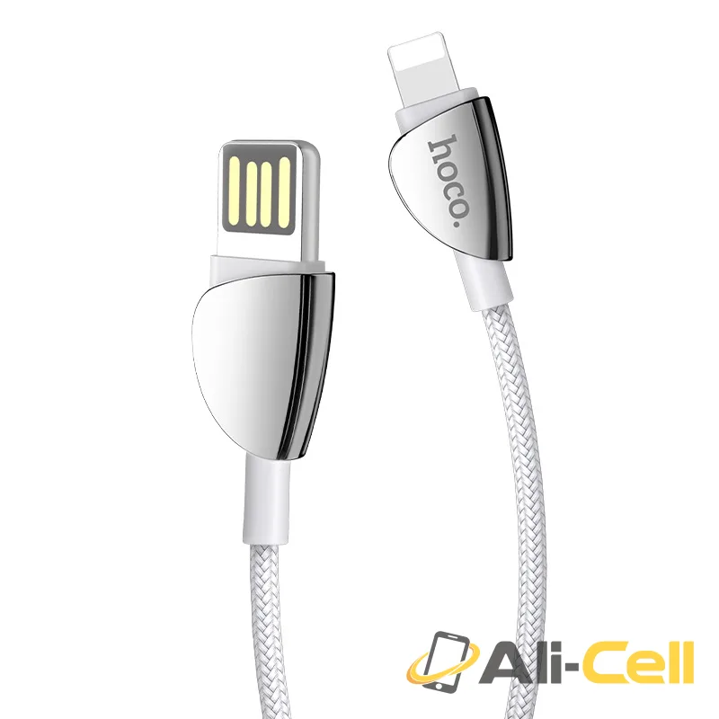Cable USB to Lightning “U62 Simple” charging data sync (U62 Lightning Silver, 1.2m) — 3