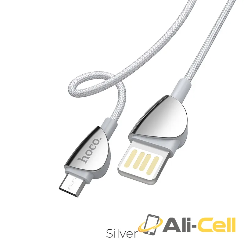 Cable USB to Micro-USB “U62 Simple” charging data sync (U62 Micro Usb Silver, 1.2m)