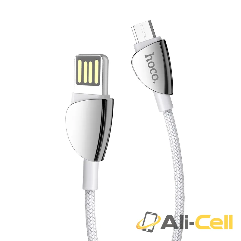 Cable USB to Micro-USB “U62 Simple” charging data sync (U62 Micro Usb Silver, 1.2m) — 2