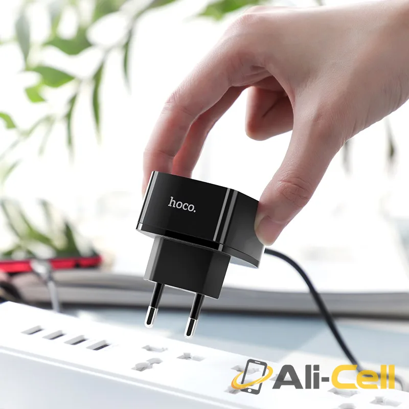 Wall charger “C70A Cutting-edge” single port QC3.0 EU set with cable (C70a Micro Usb Black, Set With Micro Usb Cable) — 4