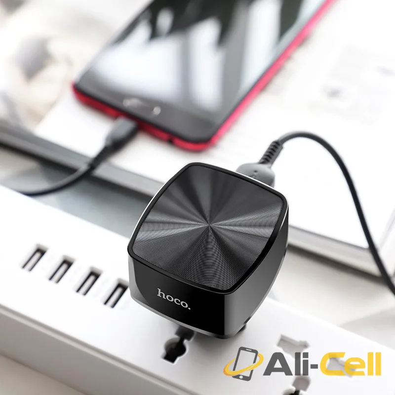 Wall charger “C70A Cutting-edge” single port QC3.0 EU set with cable (C70a Micro Usb Black, Set With Micro Usb Cable) — 5
