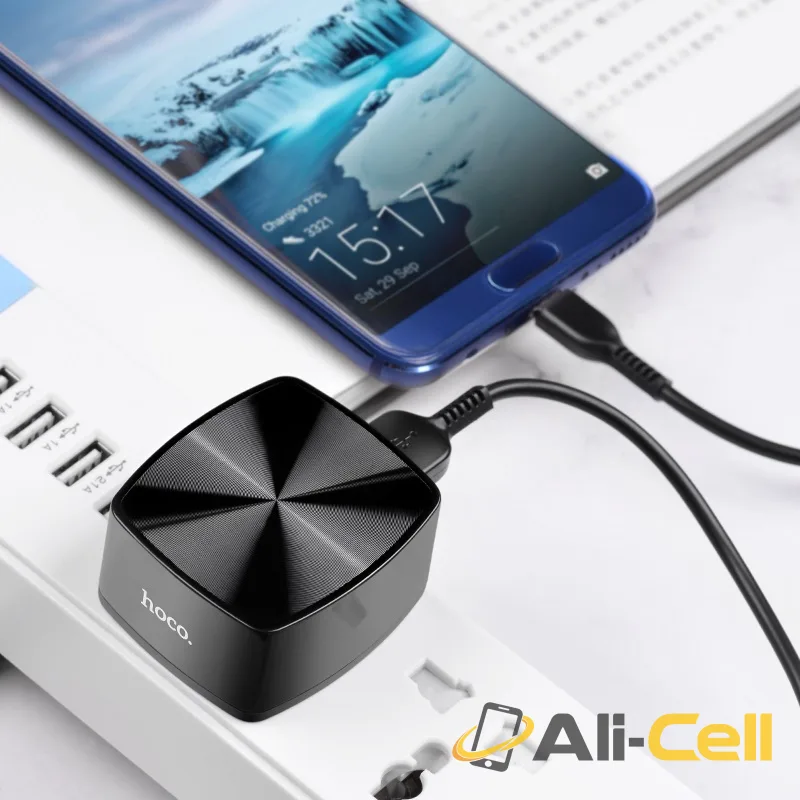 Wall charger “C70B Cutting-edge” single port QC3.0 UK set with cable (C70b Micro Usb Black, Set With Micro Usb Cable) — 4