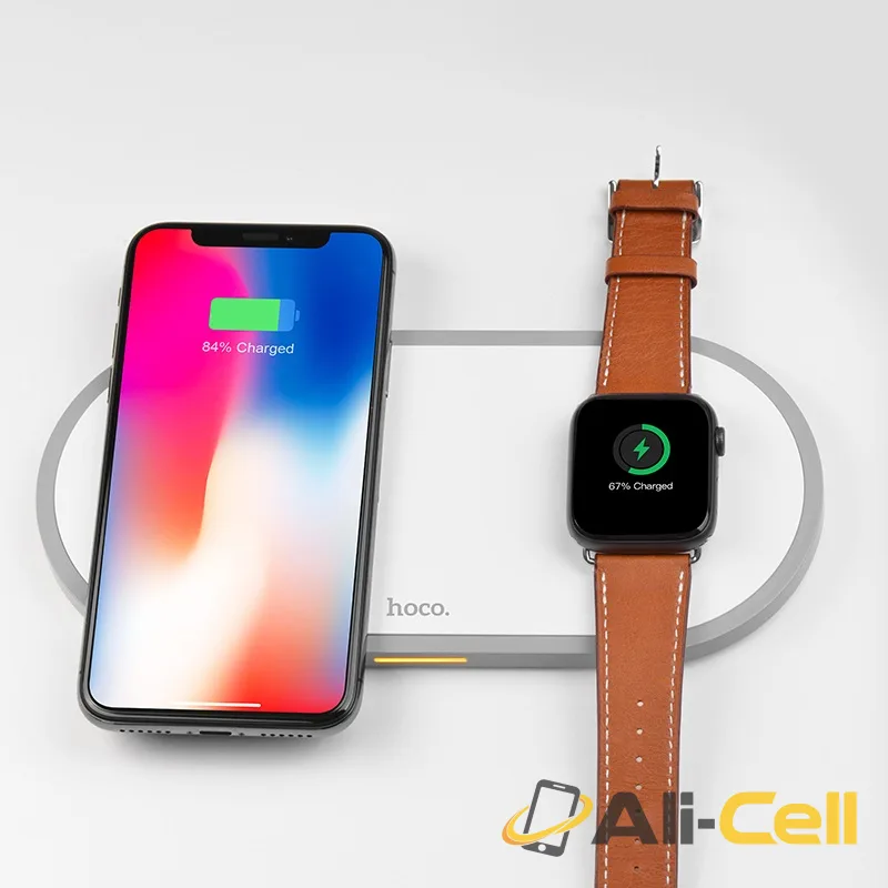 Wireless charger “CW20 Wisdom 2-in-1” tabletop charging dock (Cw20 White) — 4