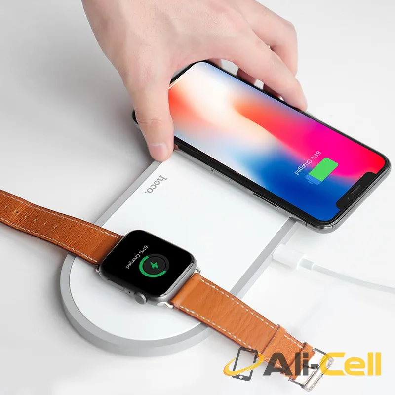 Wireless charger “CW20 Wisdom 2-in-1” tabletop charging dock (Cw20 White) — 5