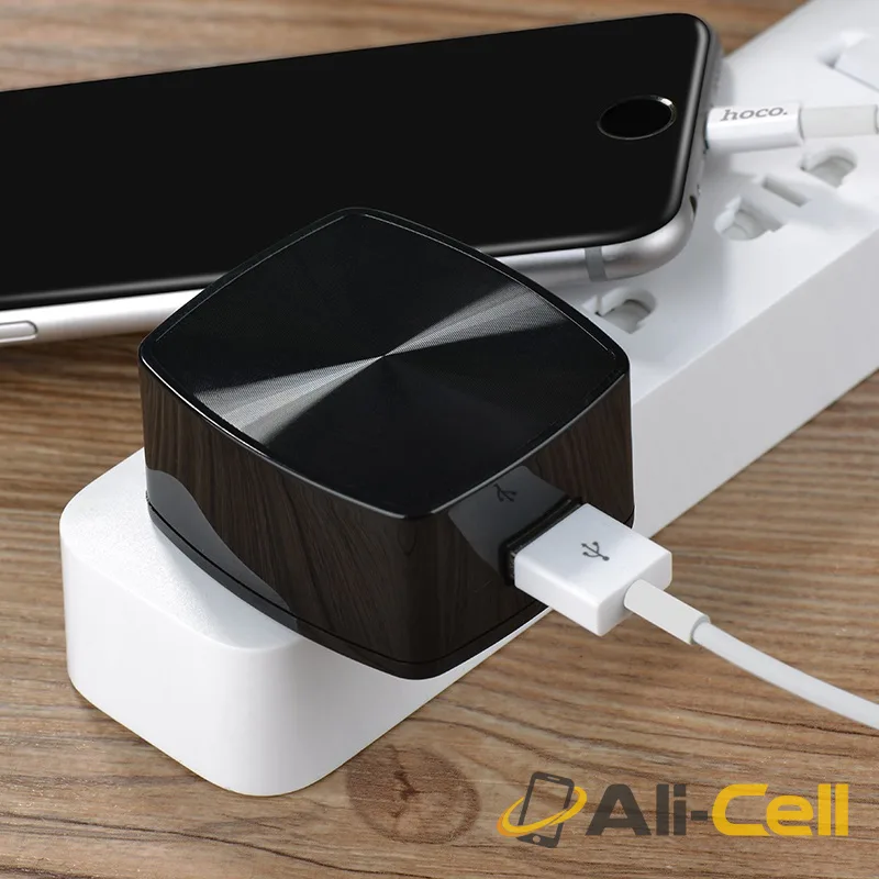 Wall charger “C70 Cutting-edge” single USB port QC3.0 US set with cable (C70 Micro Usb Black, Set With Micro Usb Cable) — 5