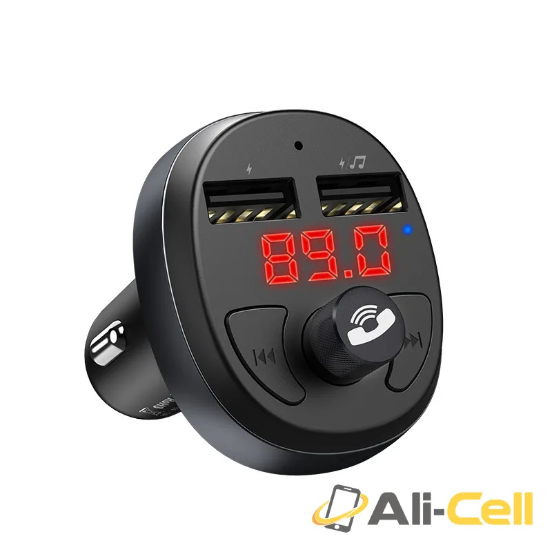 Car charger “E41” with FM transmitter (E41 Black) — 2