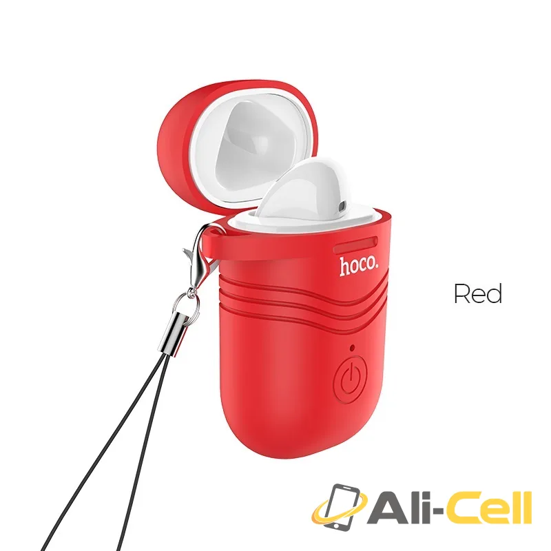 Wireless headset “E39L Mirth” left with silicone case (E39l Red Sleeve)