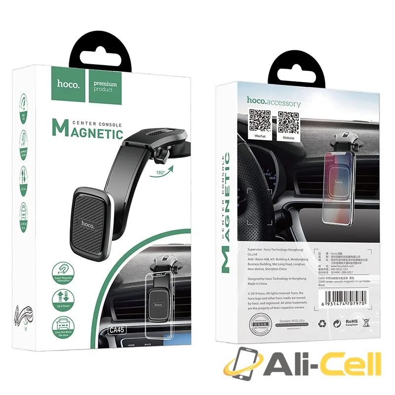 Car holder “CA45” dashboard magnetic mount (Ca45 Black) — 7