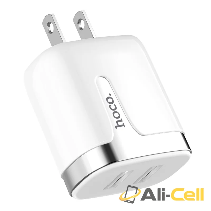 Wall charger “C64 Engraved” dual USB port US (C64 White) — 3