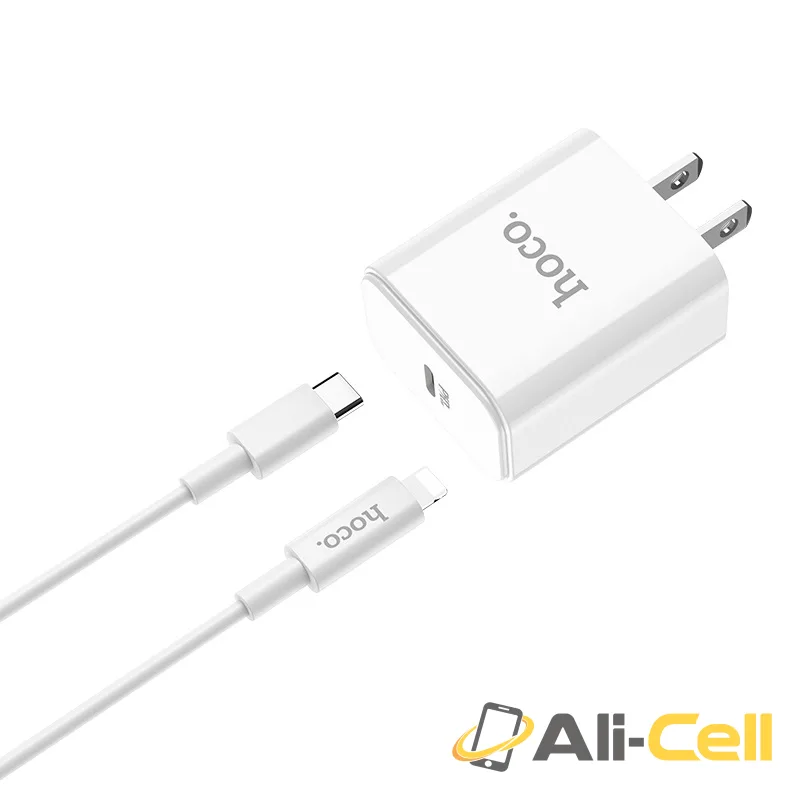 Wall charger “C71 Star speed” PD3.0 single Type-C set with cable US (C71 Type C Lightning White, Set With Type C To Lightning Cable) — 3