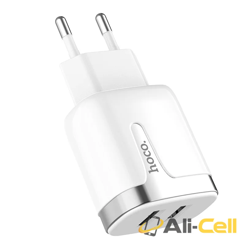 Wall charger “C64A Engraved” dual USB port EU (C64a White) — 3