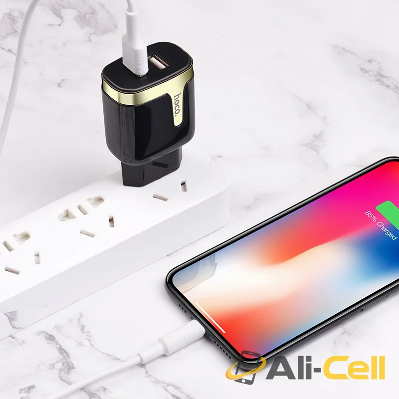 Wall charger “C64A Engraved” dual USB port EU (C64a White) — 5