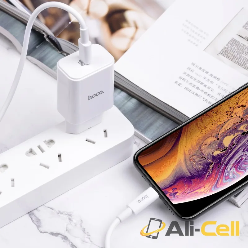 Wall charger “C71A Star speed” PD3.0 single Type-C set with cable EU (C71a Type C Lightning White, Set With Type C To Lightning Cable) — 6