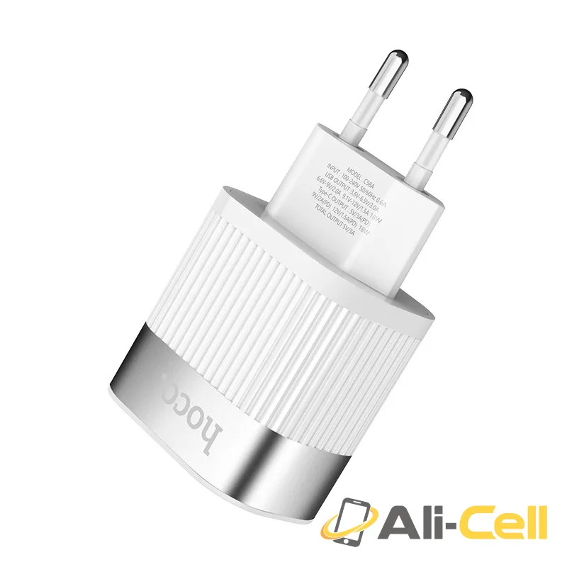 Wall charger “C58A Prominent” USB QC3.0 & Type-C PD EU (C58a White) — 4