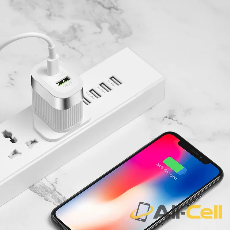 Wall charger “C58B Prominent” USB QC3.0 & Type-C PD UK (C58b White) — 6