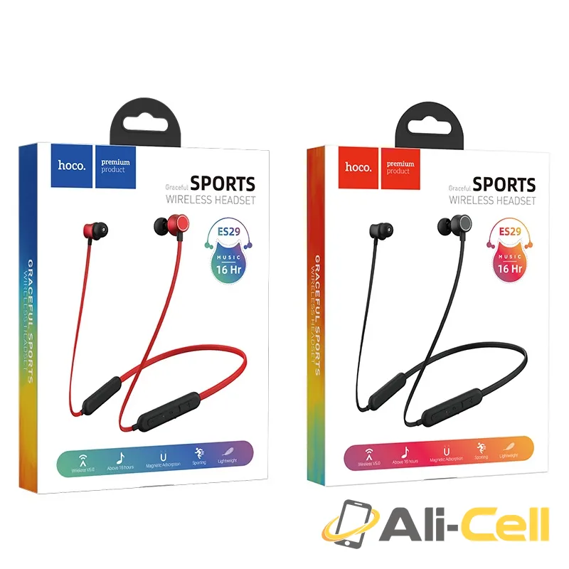 Wireless earphones “ES29 Graceful” headset with mic (Es29 Red) — 6