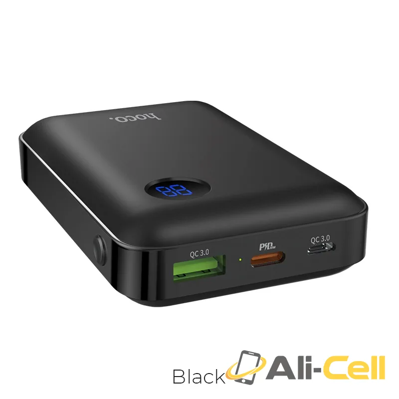 Power bank “J44” 10000mAh USB QC3.0 & Type-C PD output (J44 Black)