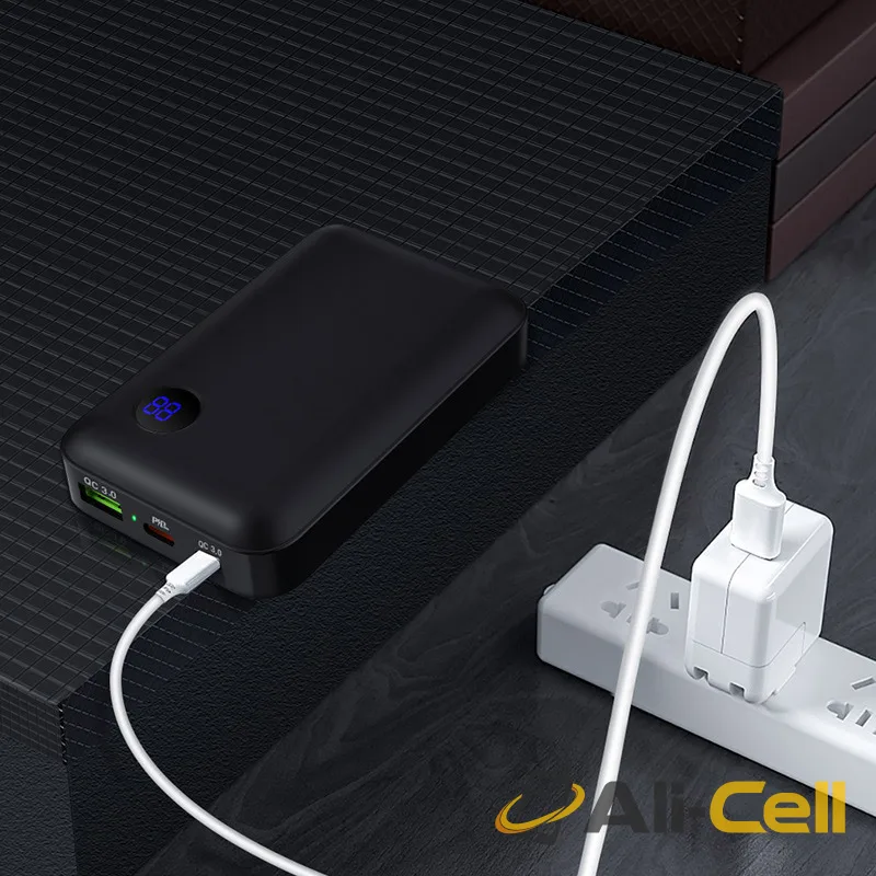 Power bank “J44” 10000mAh USB QC3.0 & Type-C PD output (J44 Black) — 4