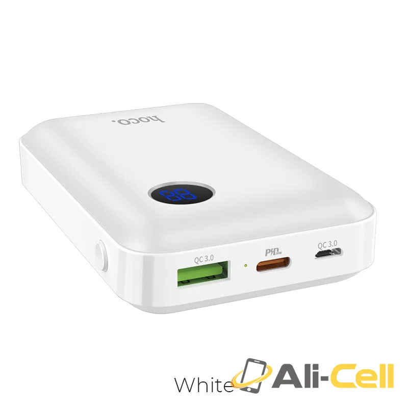 Power bank “J44” 10000mAh USB QC3.0 & Type-C PD output (J44 White)