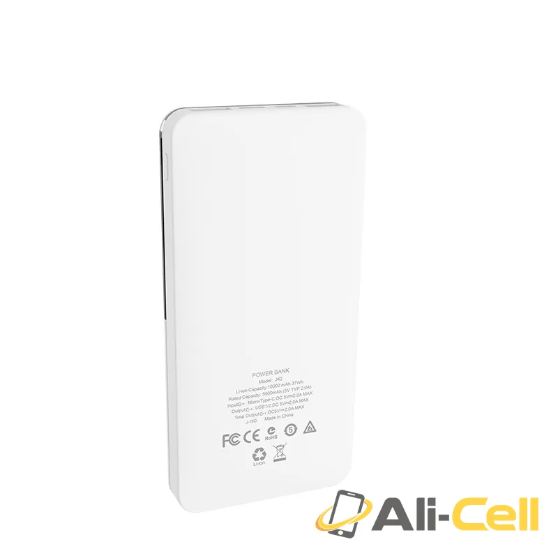 Power bank “J42 High power” 10000mAh dual USB output (J42 Pink) — 4