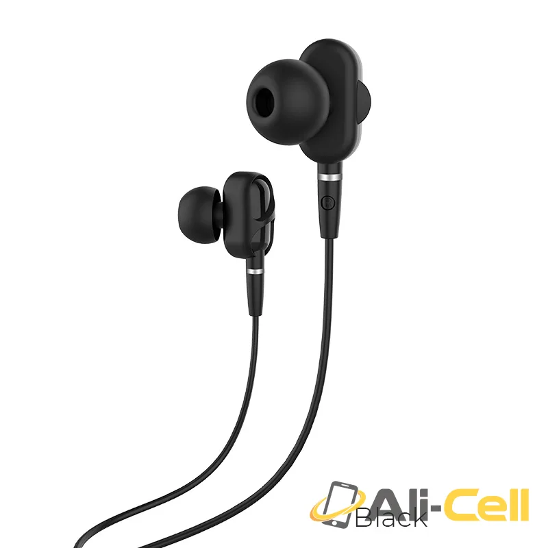 Wired earphones 3.5mm “M62 Dazzling” with microphone (M62 Black)