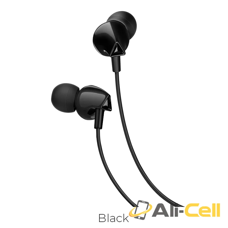Wired earphone 3.5mm “M60 Perfect sound” with microphone (M60 Black)