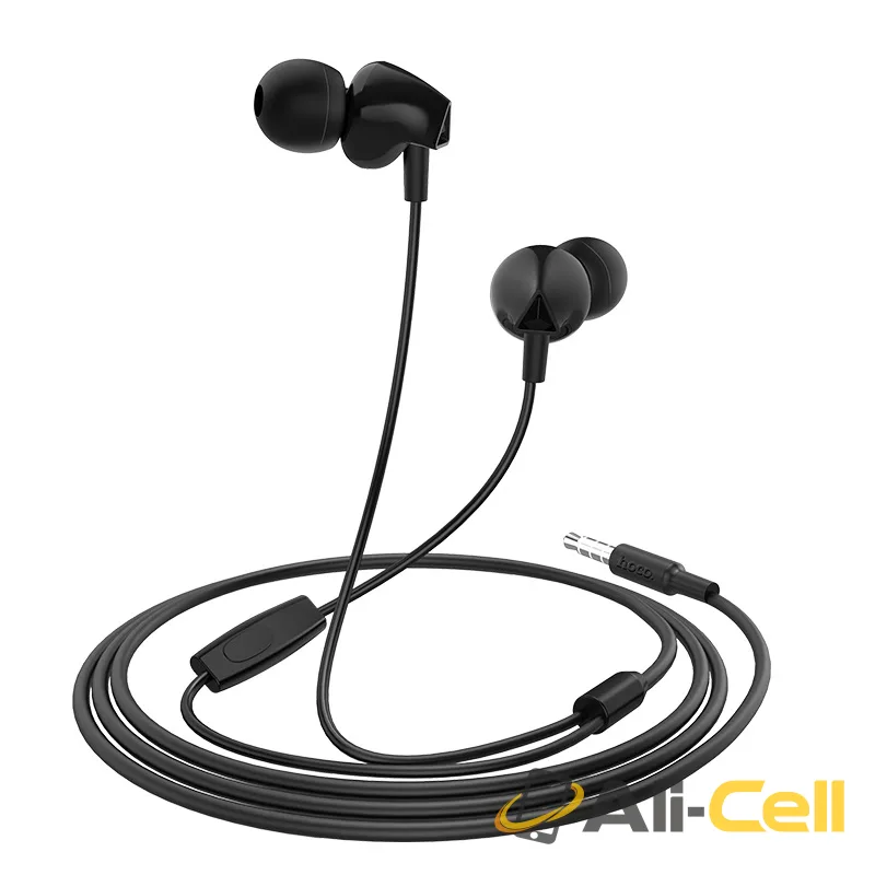 Wired earphone 3.5mm “M60 Perfect sound” with microphone (M60 Black) — 3
