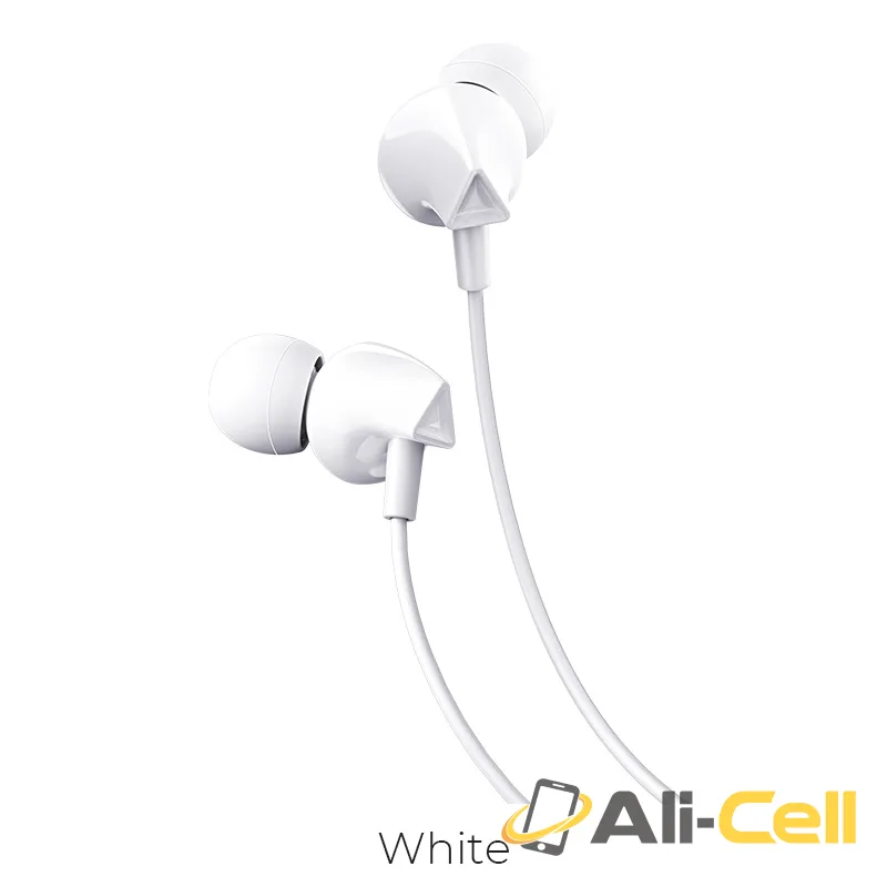 Wired earphone 3.5mm “M60 Perfect sound” with microphone (M60 White)
