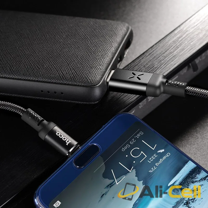 Cable USB to Type-C “U63 Spirit” charging data sync with backlight (U63 Type C White, 1.2m) — 5