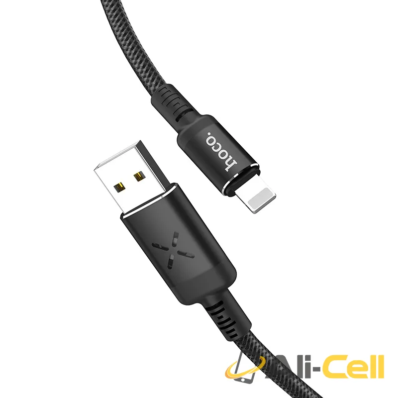 Cable USB to Lightning “U63 Spirit” charging data sync with backlight (U63 Lightning Black, 1.2m) — 4