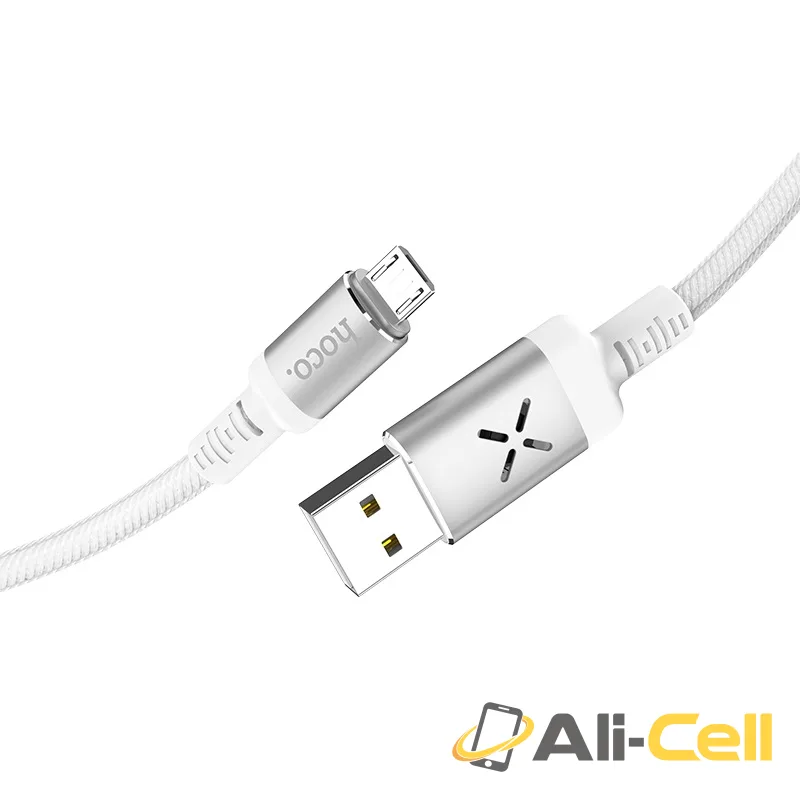 Cable USB to Micro-USB “U63 Spirit” charging data sync with backlight (U63 Micro Usb Black, 1.2m) — 3