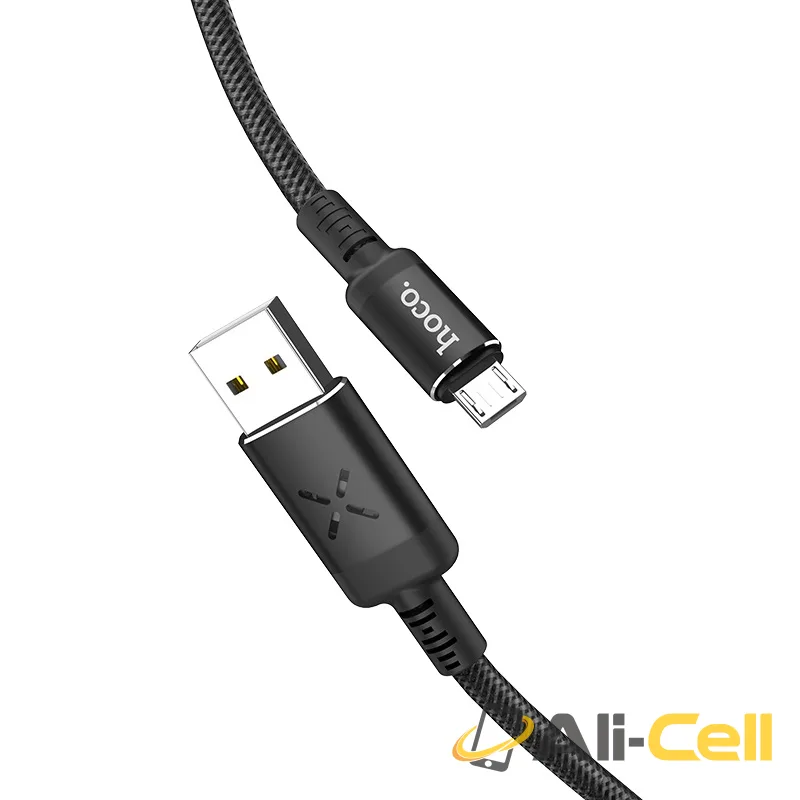 Cable USB to Micro-USB “U63 Spirit” charging data sync with backlight (U63 Micro Usb Black, 1.2m) — 4