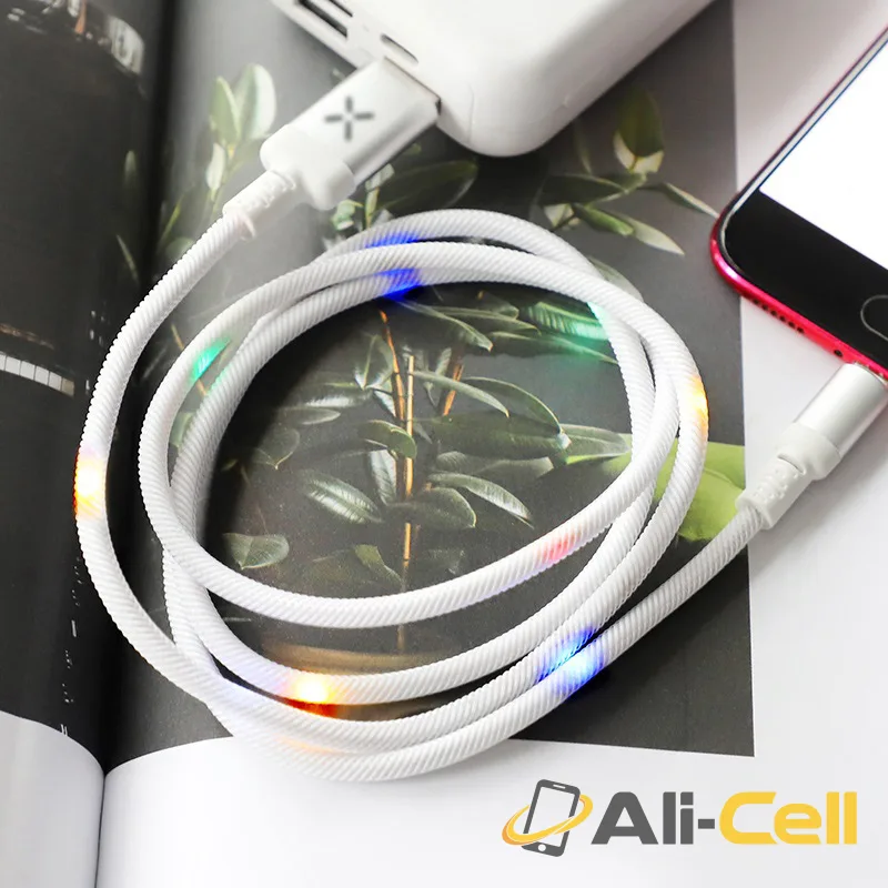 Cable USB to Micro-USB “U63 Spirit” charging data sync with backlight (U63 Micro Usb Black, 1.2m) — 6