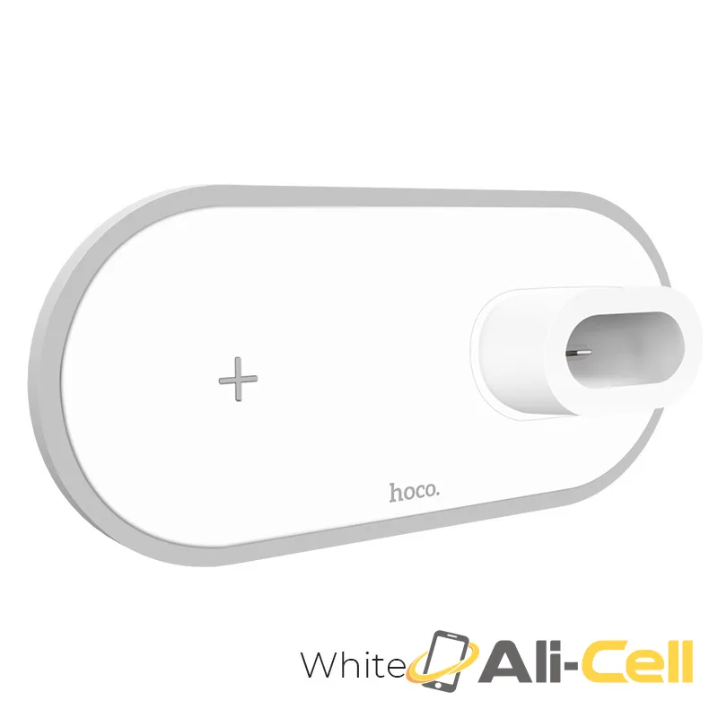 Wireless charger CW21 Wisdom 3-in-1 tabletop charging dock (Cw21 White)