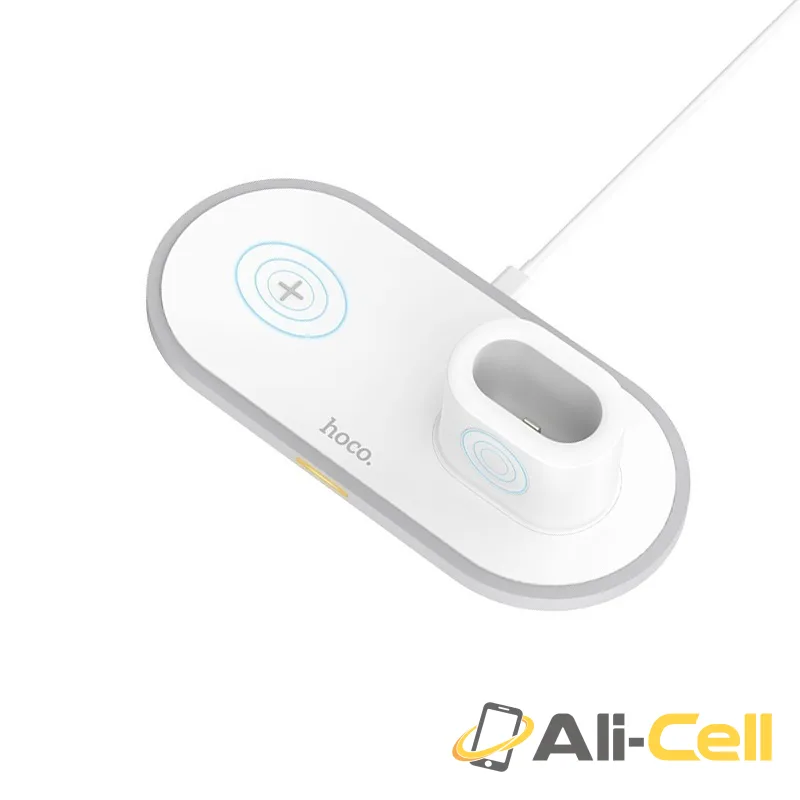 Wireless charger CW21 Wisdom 3-in-1 tabletop charging dock (Cw21 White) — 2