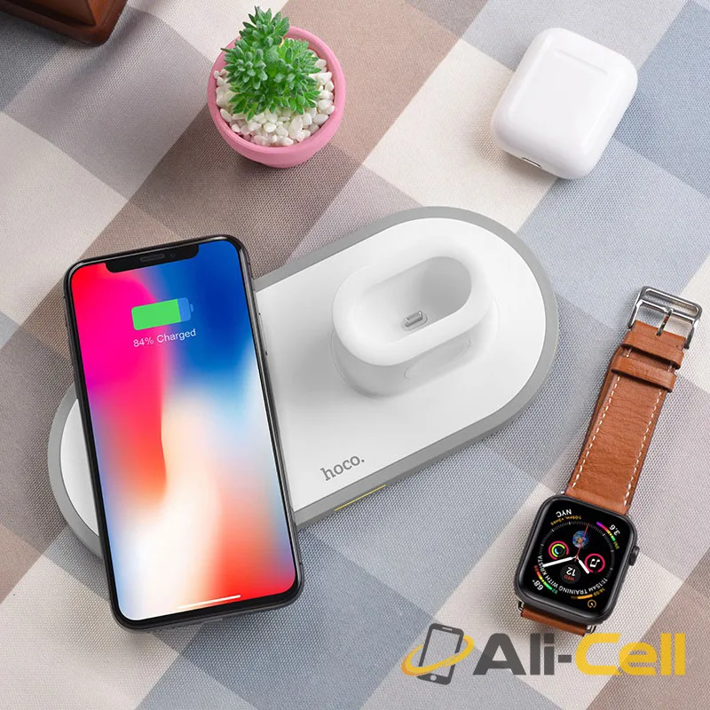 Wireless charger CW21 Wisdom 3-in-1 tabletop charging dock (Cw21 White) — 6