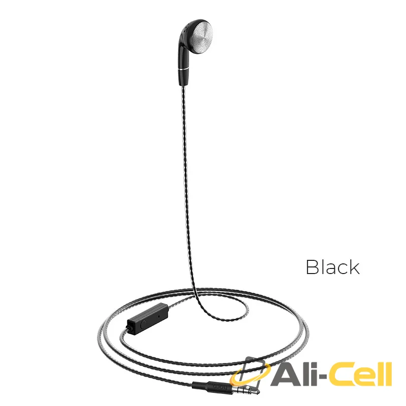 Wired earphone 3.5mm “M61 Nice tone” single ear with microphone (M61 Black)