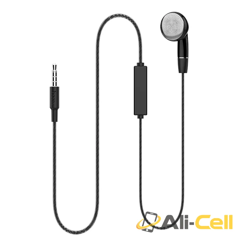 Wired earphone 3.5mm “M61 Nice tone” single ear with microphone (M61 Black) — 3