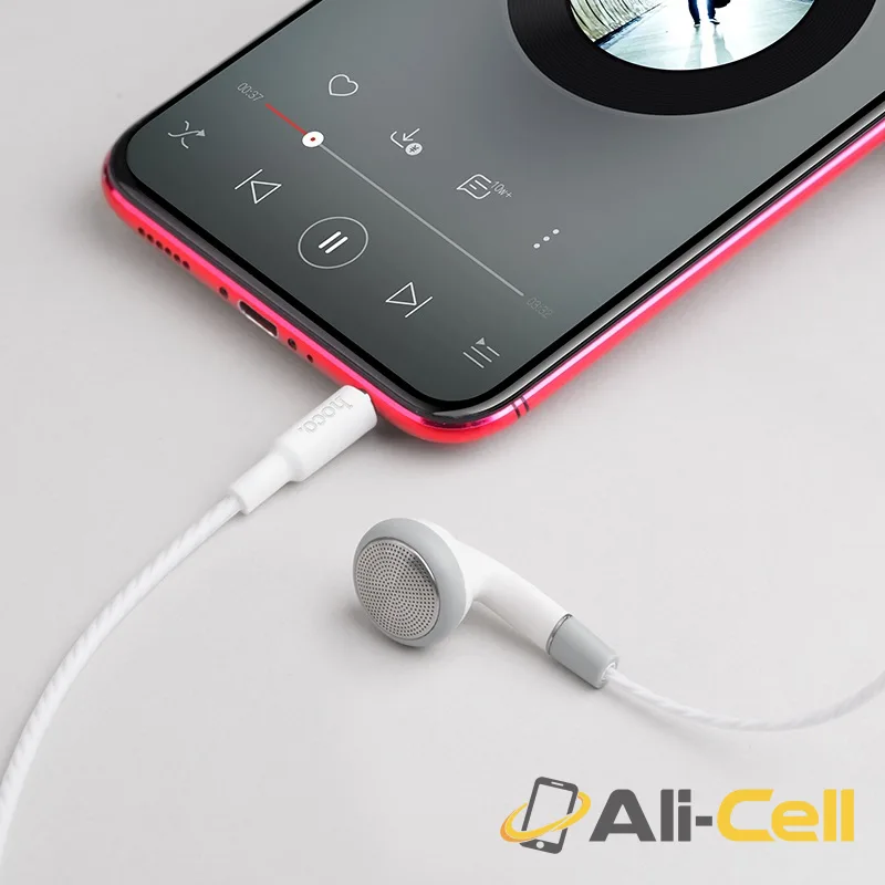 Wired earphone 3.5mm “M61 Nice tone” single ear with microphone (M61 White) — 6