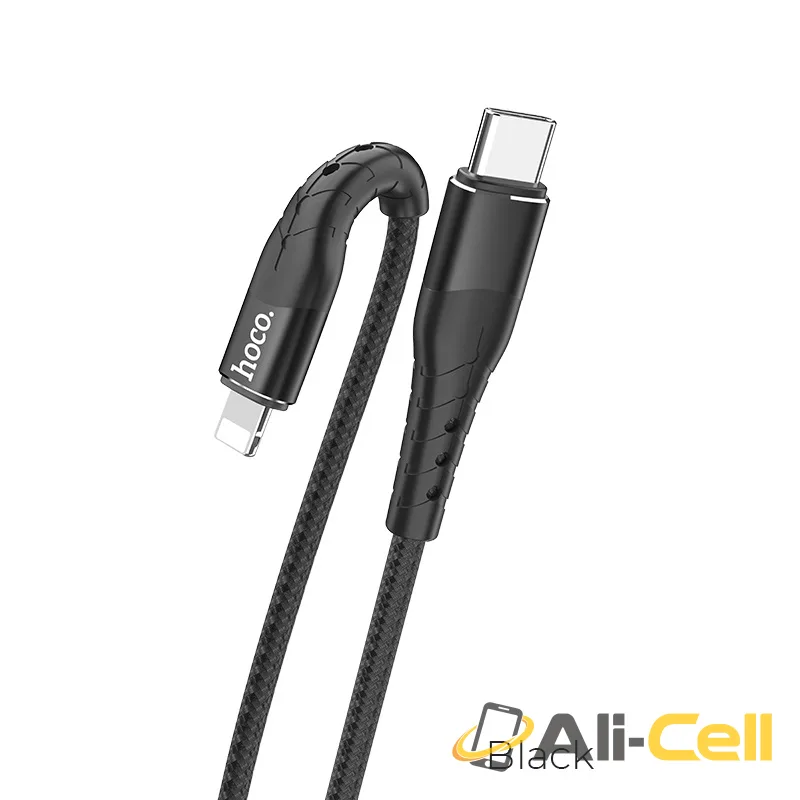 Cable Type-C to Lightning “U64 Superior PD” charging data sync (U64 Type C Lightning Black, 1.2m)