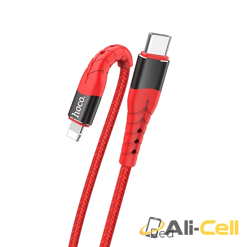 Cable Type-C to Lightning “U64 Superior PD” charging data sync (U64 Type C Lightning Red, 1.2m)