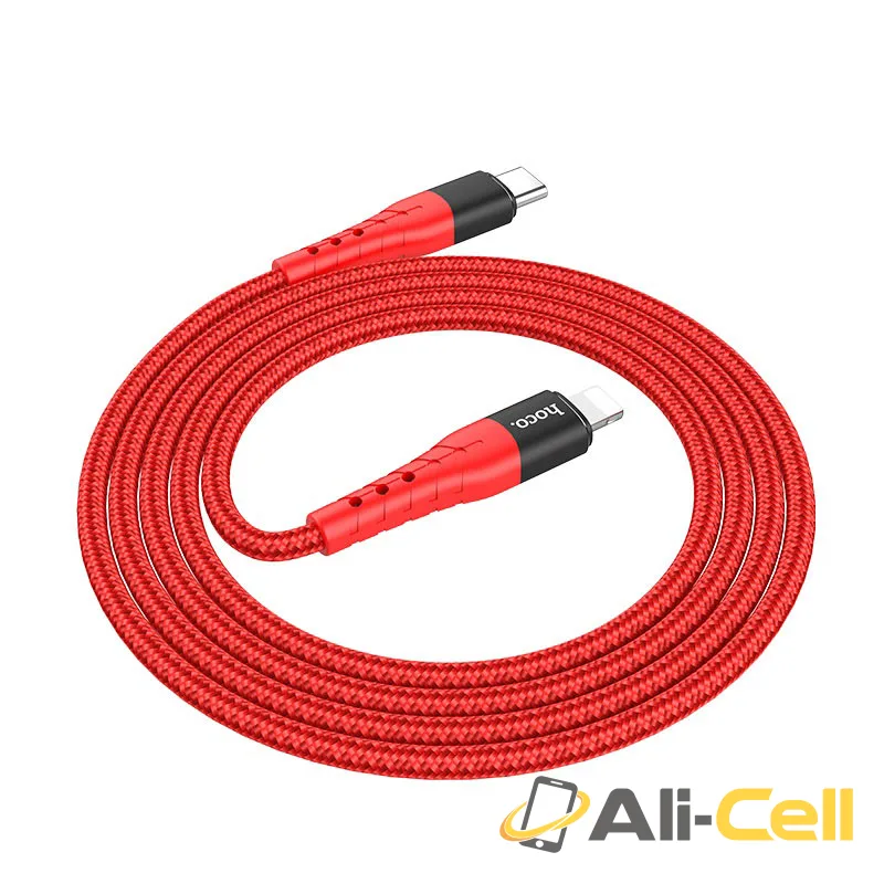Cable Type-C to Lightning “U64 Superior PD” charging data sync (U64 Type C Lightning Red, 1.2m) — 2