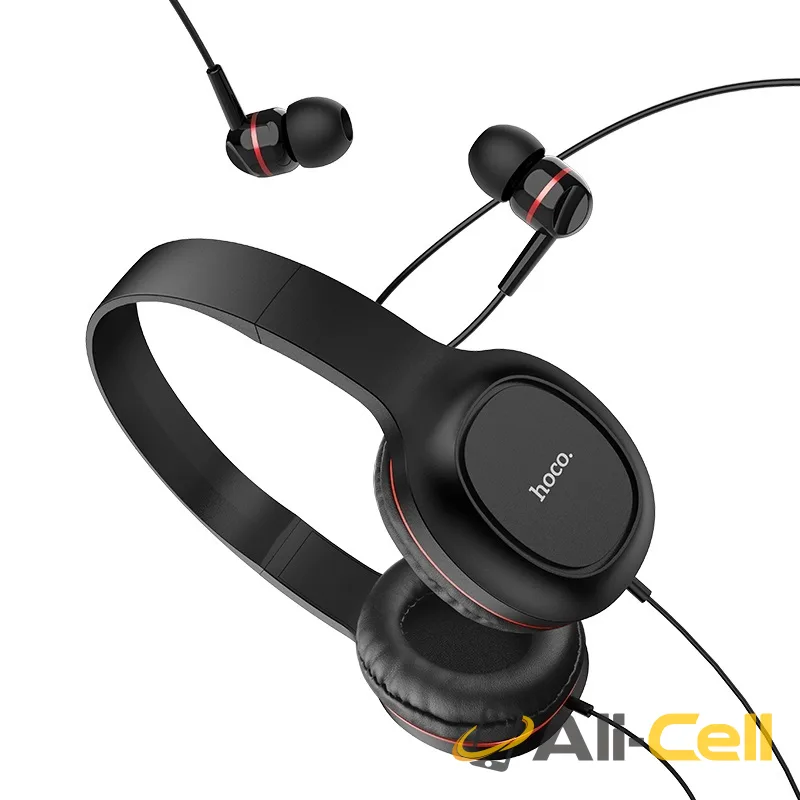 Headphones “W24 Enlighten” wired with mic set with earphones (W24 Gold) — 2